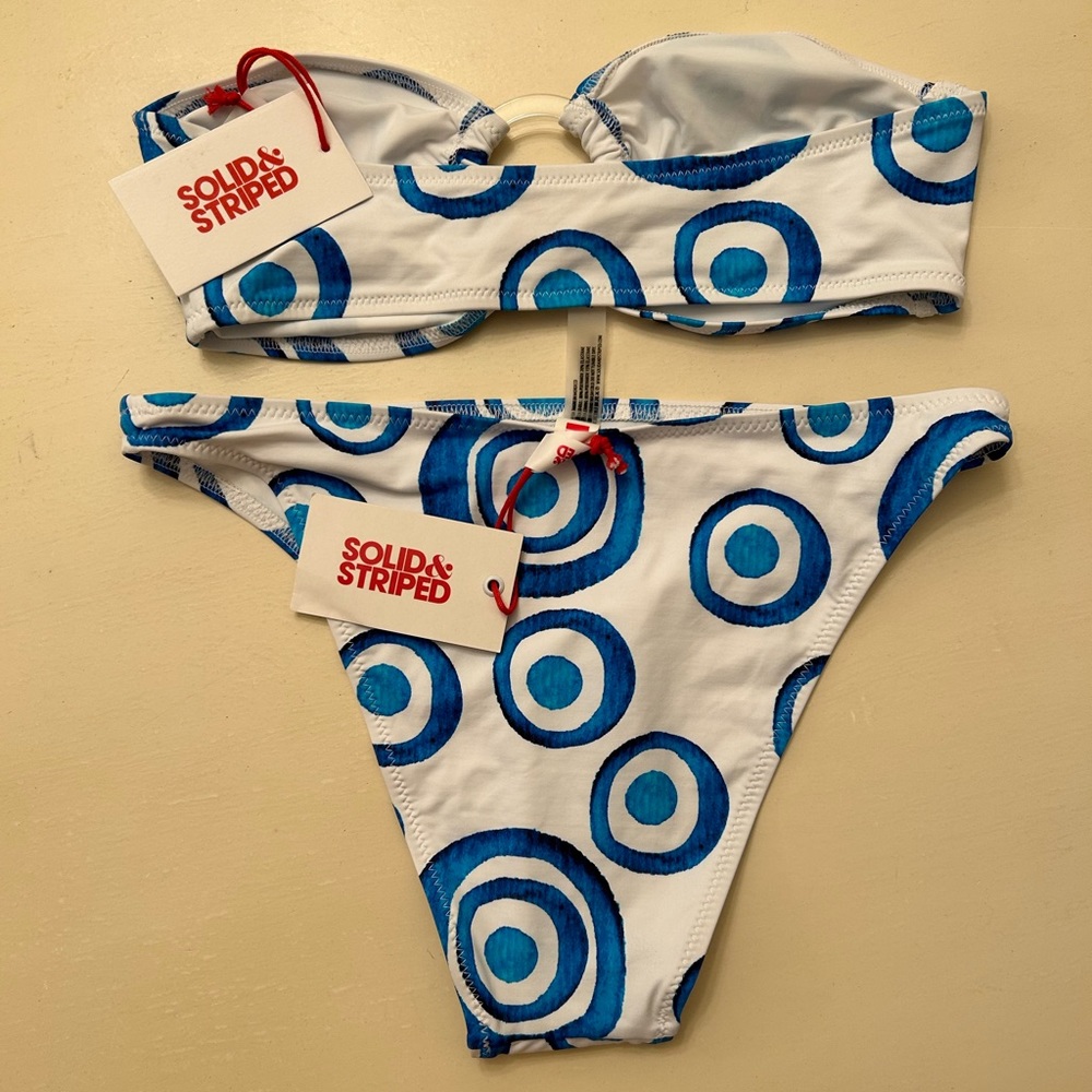 Solid & Striped The Tati Bikini Bottom - Evil Eye Print